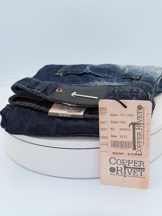Copper Rivet Other - Copper Rivet Skinny Jeans Men’s 32x32 Dark Wash Denim NWT Style 1531-3062